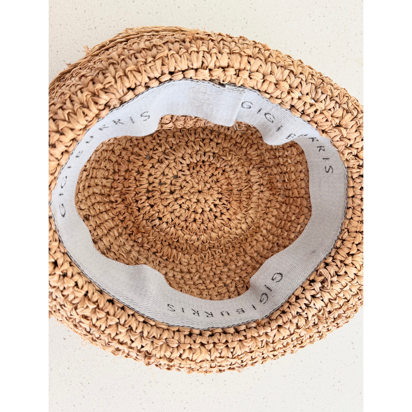 Gigi Burris Straw Cloche Hat Lattice | Made In Usa | Includes Sunglasses — image 5 of 5